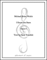I Know the Stars SATB choral sheet music cover